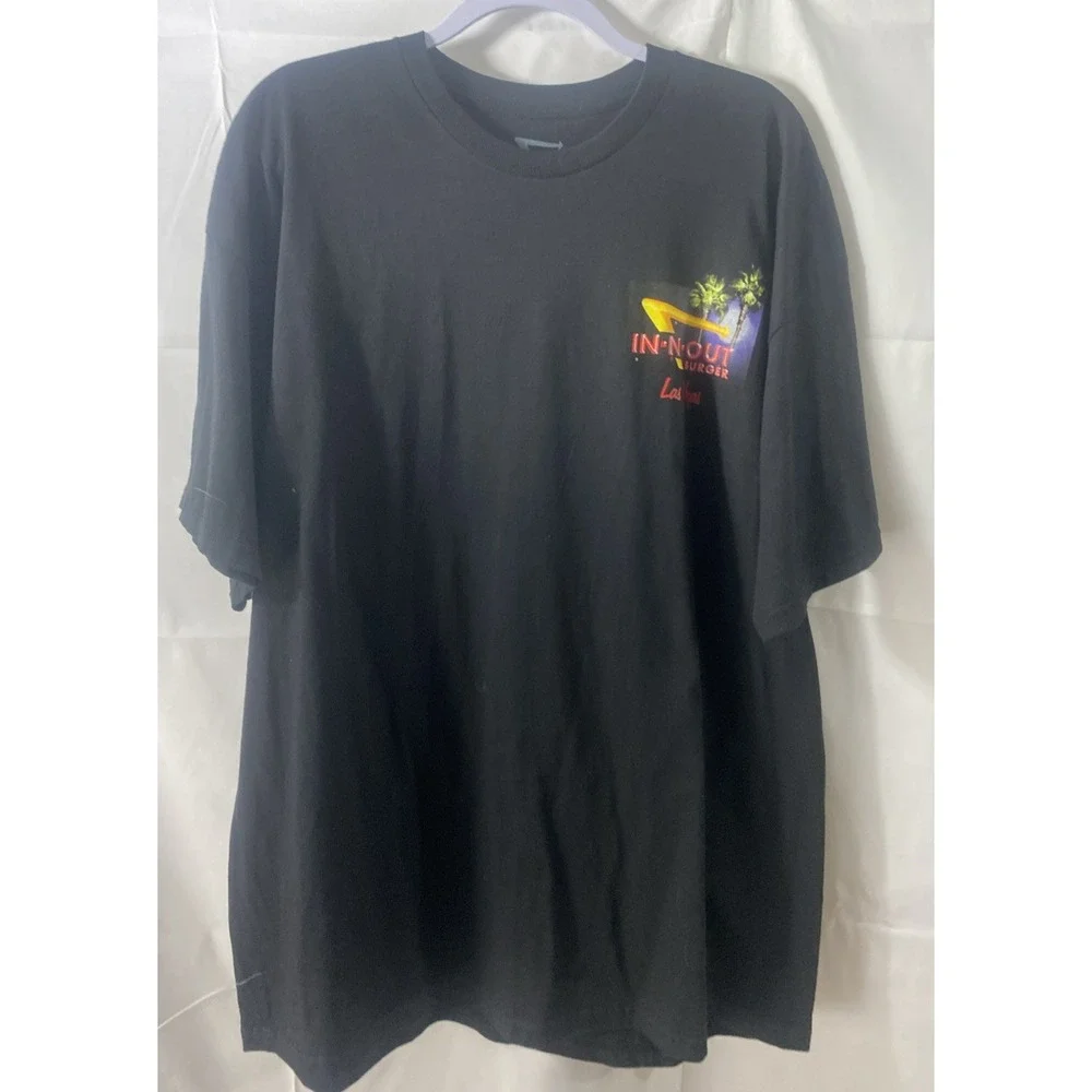 In-N-Out Burger Las  Vegas T-Shirt, Classic Hot Rod, Black Tee Shirt, Size XXL‎